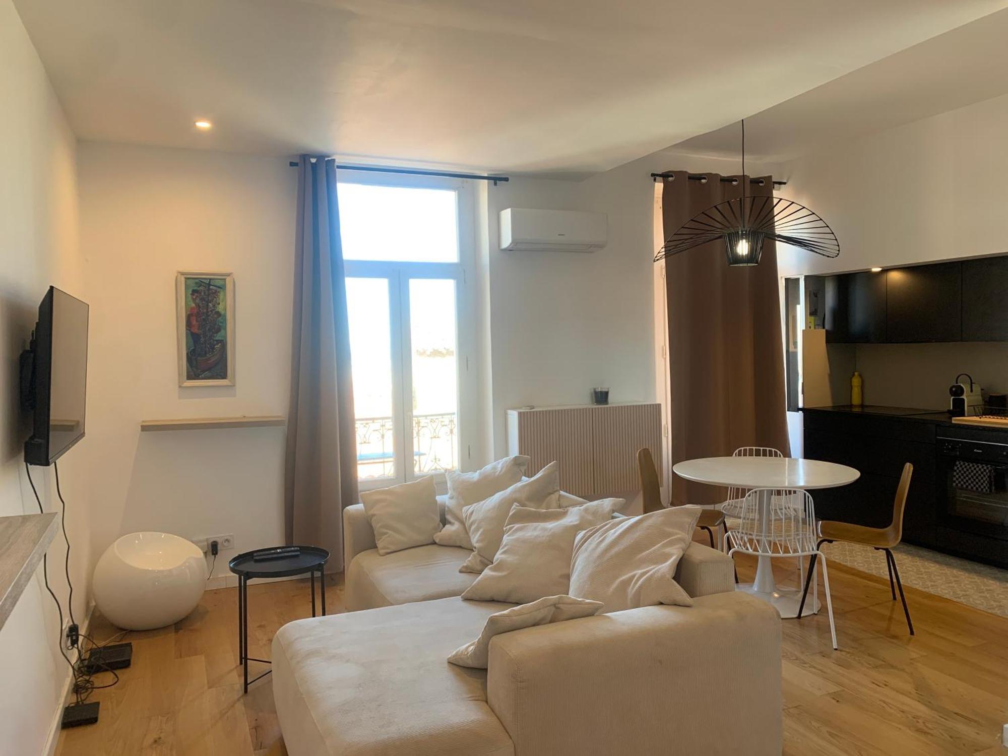 La Grande Bleue Deux Chambres Vue Mer Sète Extérieur photo